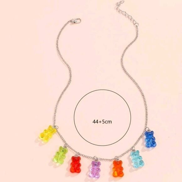 🧸Adorable Colorful Teddybear Necklace 🧸 - Picture 3 of 4